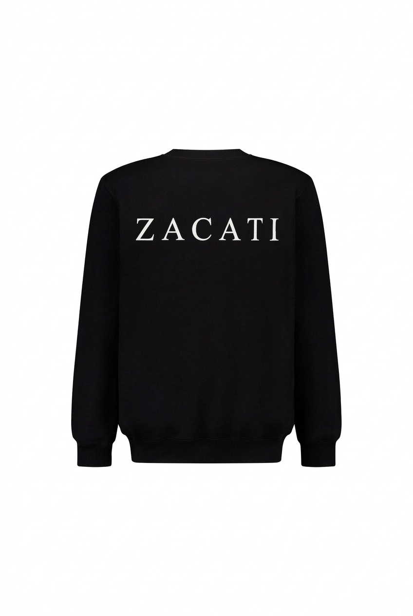 Printed Cotton Crewneck Sweater