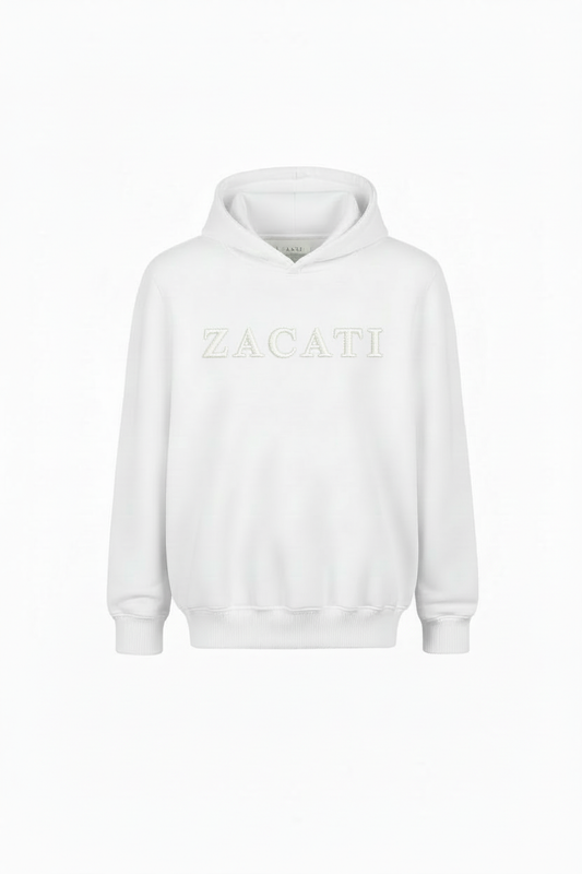 Embroidered Cotton Hooded Sweater