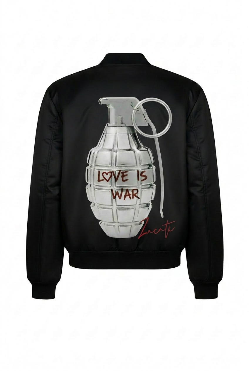 Graphic Printed Bomber Jacket