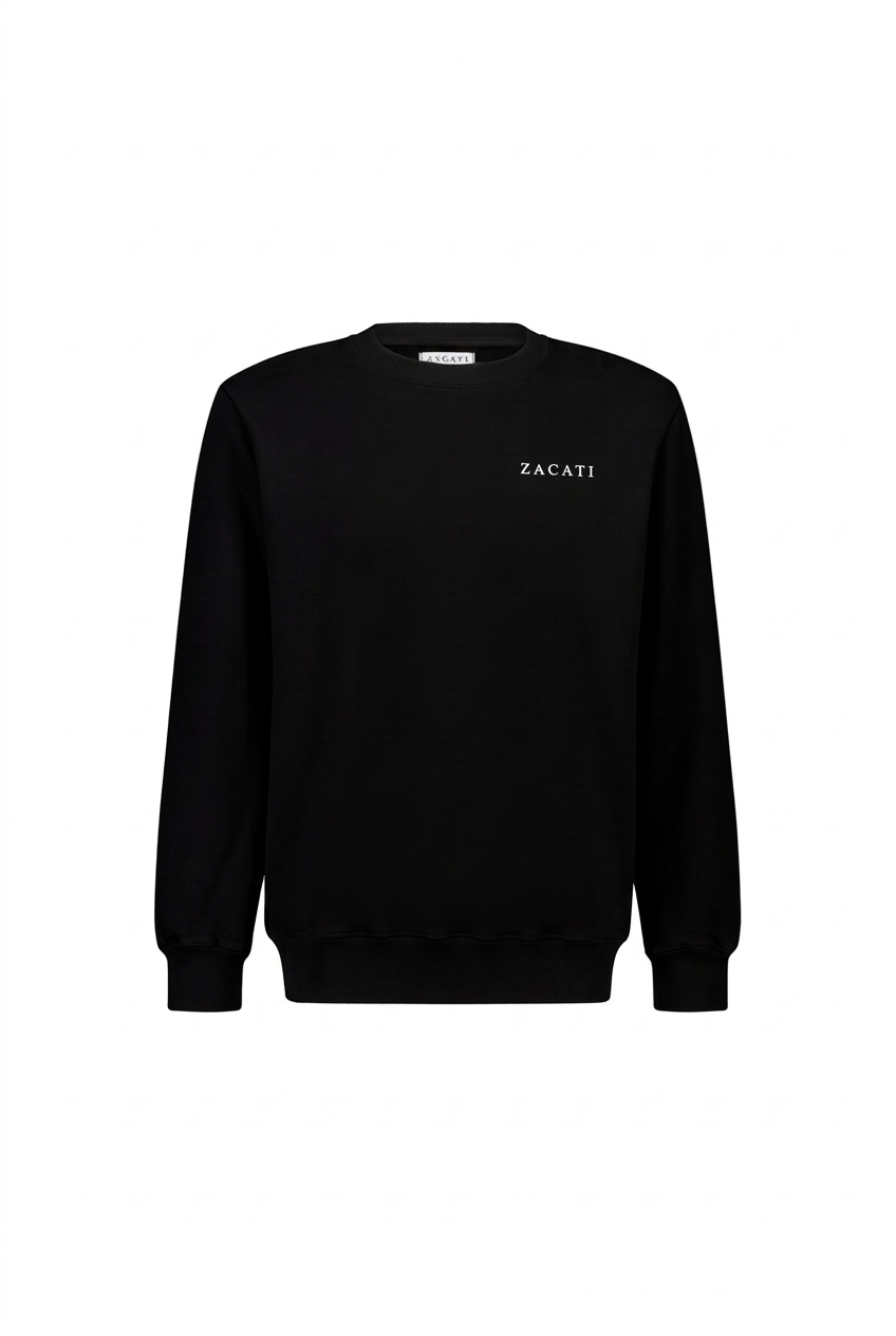 Printed Cotton Crewneck Sweater