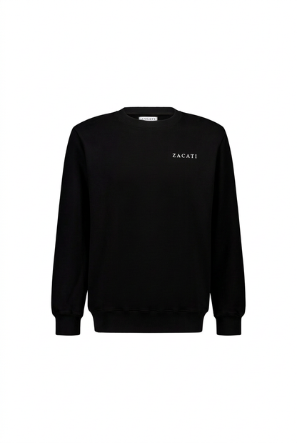 Printed Cotton Crewneck Sweater