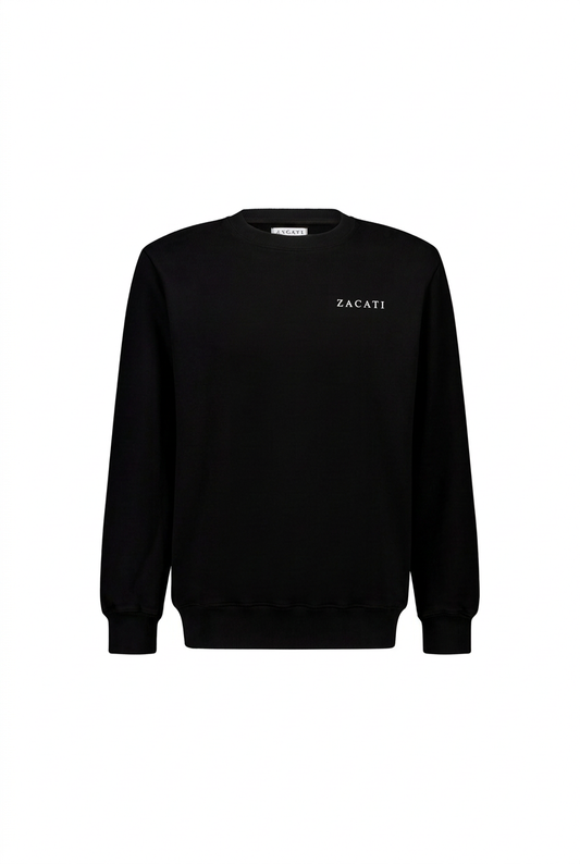 Printed Cotton Crewneck Sweater