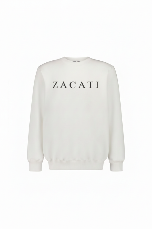 Printed Cotton Crewneck Sweater