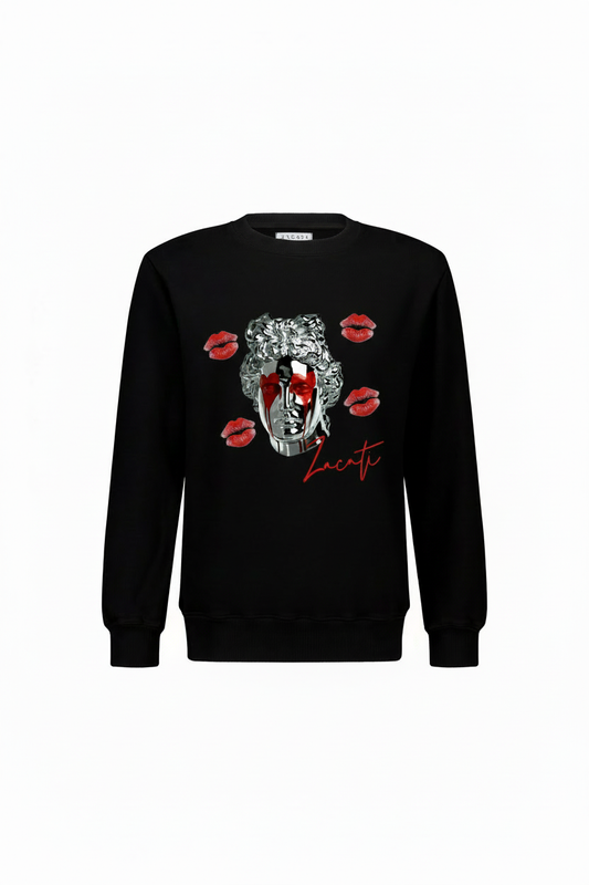 Graphic Printed Cotton Sweater