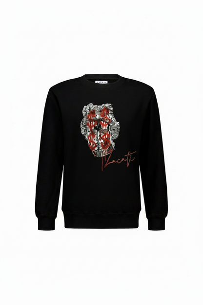 Graphic Printed Cotton Sweater