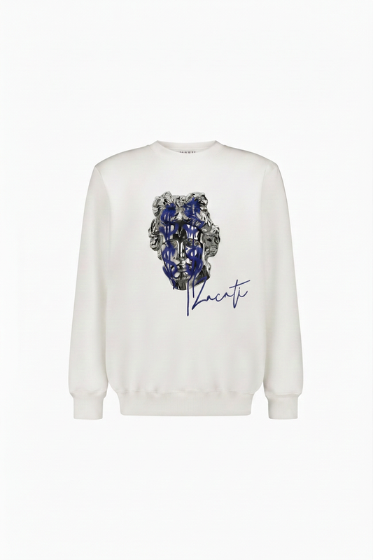 Graphic Printed Cotton Sweater
