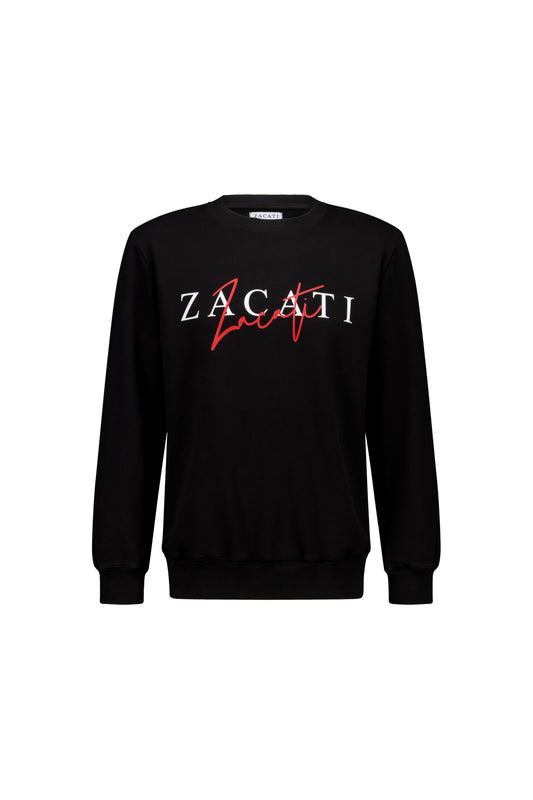 Printed Cotton Crewneck Sweater