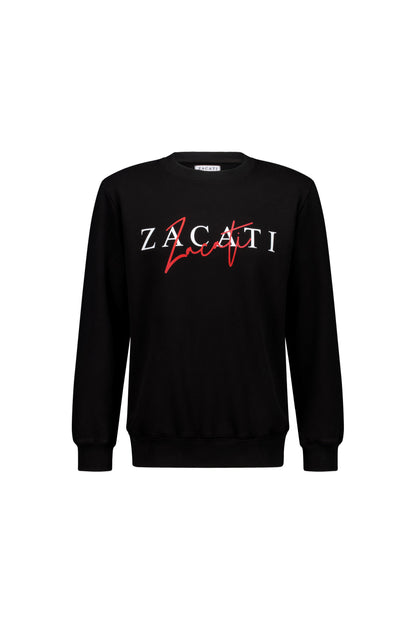 Printed Cotton Crewneck Sweater