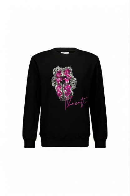 Graphic Printed Cotton Sweater