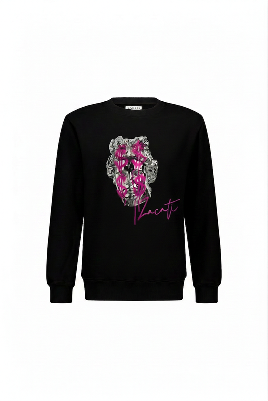 Graphic Printed Cotton Sweater