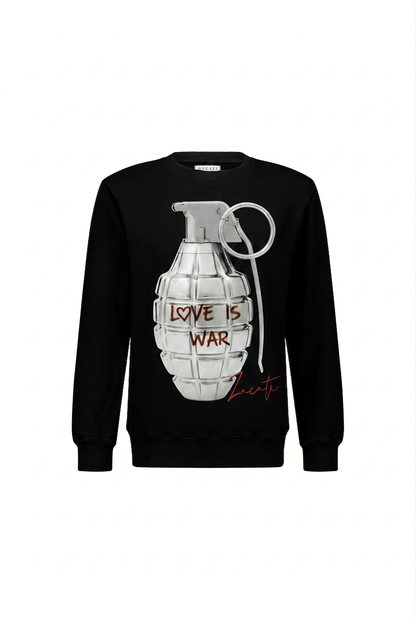 Graphic Printed Cotton Sweater