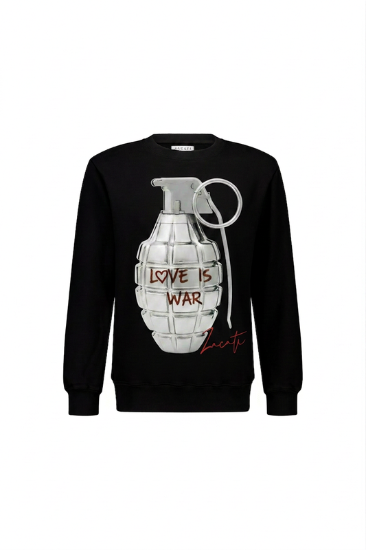Graphic Printed Cotton Sweater