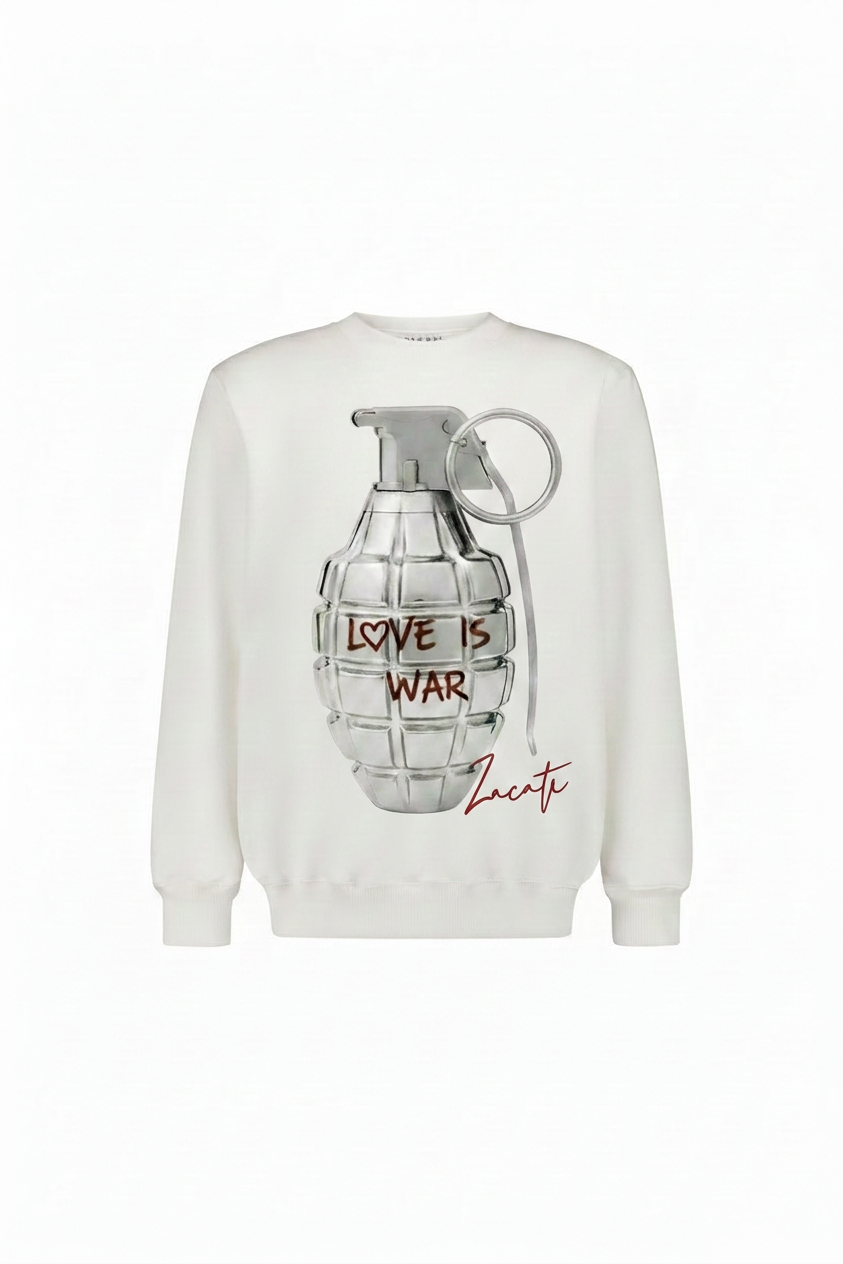 Graphic Printed Cotton Sweater