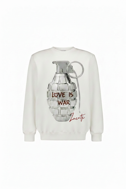 Graphic Printed Cotton Sweater