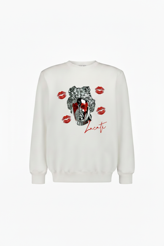 Graphic Printed Cotton Sweater