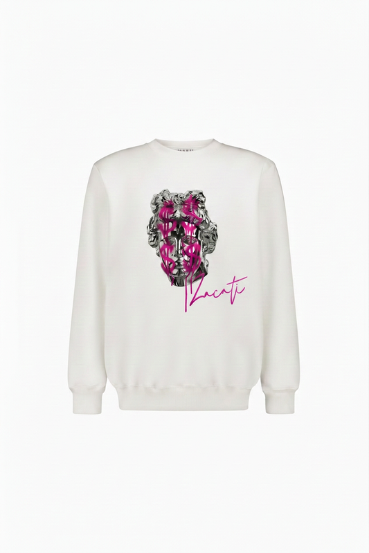 Graphic Printed Cotton Sweater