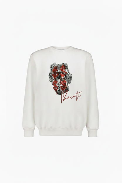 Graphic Printed Cotton Sweater